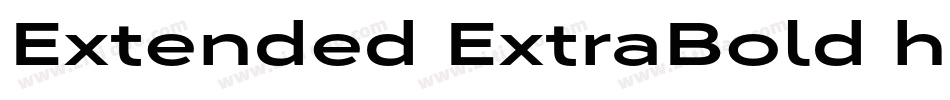 Extended ExtraBold h字体转换